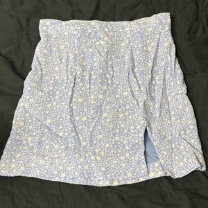 Skylar + Madison Light Blue Star Mini Skirt